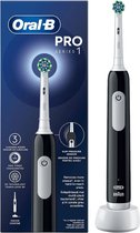 Bol.com Oral-B Pro series 1 Black Roterende-oscillerende tandenborstel Zwart aanbieding
