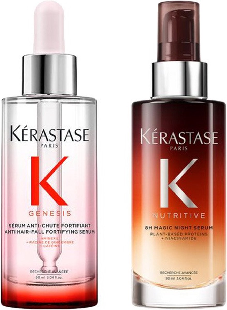 Kérastase Genesis Serum Anti-Chute Fortifiant 90ml + Nutritive 8H Magic Night Serum 90ml