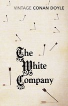 Boek 'The White Company' met pijlen op een crèmekleurige achtergrond.