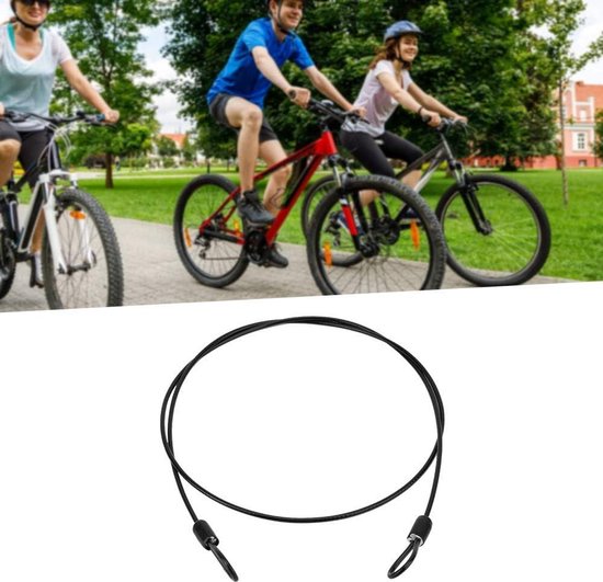 TOP-VIGOR Sicherheitsstahlkabel, 2,5 mm x 0,5 m, beschichtetes Sicherheitsdrahtseil, Doppelschlaufe, flexibles Sicherheitskabelschloss für Outdoor, Reisen, Gepäck, Fahrrad, transparent, 1 Stück TOP-VIGOR Sicherheitsstahlkabel, 2,5 mm x 0,5 m, beschichtetes Sicherheitsdrahtseil, Doppelschlaufe, flexibles Sicherheitskabelschloss für Outdoor, Reisen, Gepäck, Fahrrad, transparent, 1 Stück