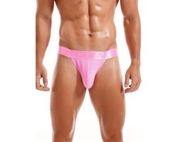 Heren slip-sexy-Onderbroek-Roze-Spandex-Erotisch-Mannen Lingerie-Onderbroek