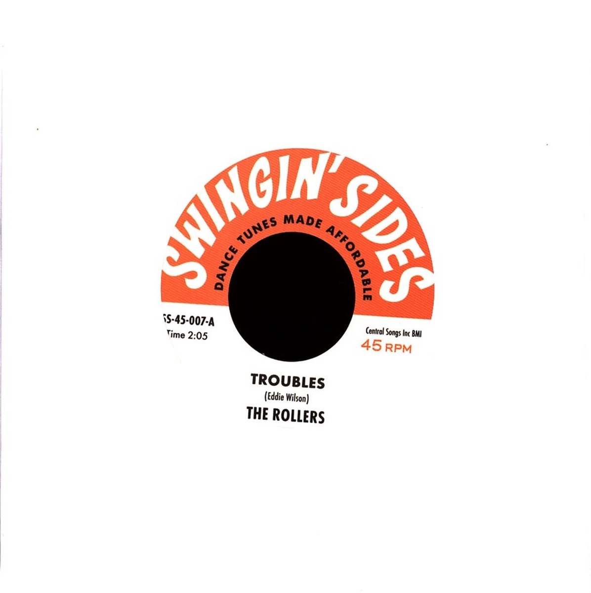 The Rollers, Elmer Parker & The Light Lighters - Troubles / Look Out Baby (7" Single)