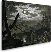 Pietro Giacomo Palmieri - Paysage au clair de lune avec des pêcheurs - Paysage au clair de lune avec des pêcheurs (1774) - 2:3