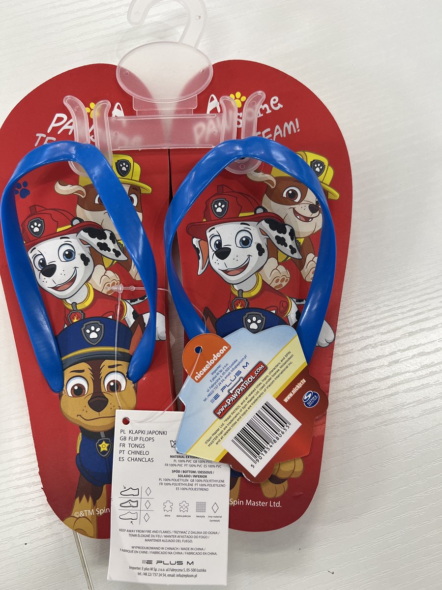Blauwe teenslippers van Paw Patrol