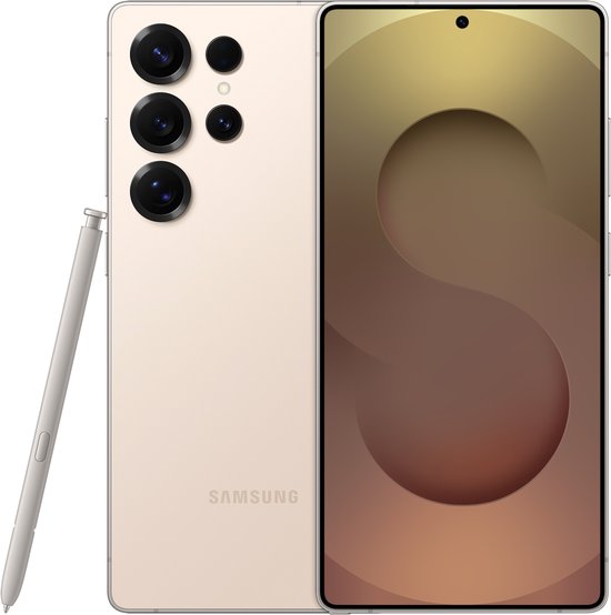 Samsung Galaxy S25 Ultra Titanium Pinkgold smartphone met S Pen, Gorilla Glass, IP68, Snapdragon 8 Elite