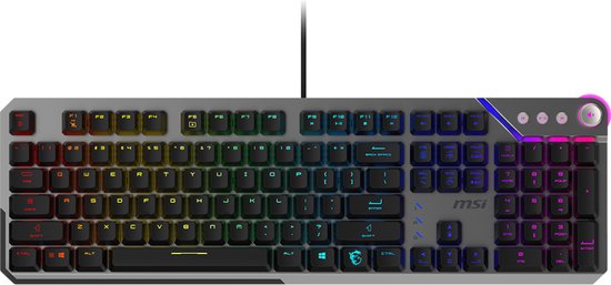 MSI STRIKE 600 SILENT - Gaming Keyboard - Mechanical Silent Switches - Mystic Light RGB