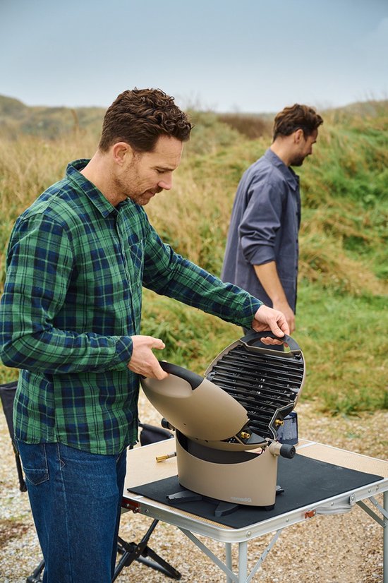 nomadiQ BBQ 3.0 - De ultieme lichtgewicht draagbare gas BBQ / Grill - Barbecue voor op de camping & vakantie - Urban Gray van nomadiQ — afbeelding 3