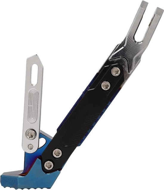 Genial Motorstandaard Zwart Genial Motor Motorstandaard Met één Arm Achter Zwart Met PIN-F Voor MV Standaard Met Pinnen En Nylon Wielen