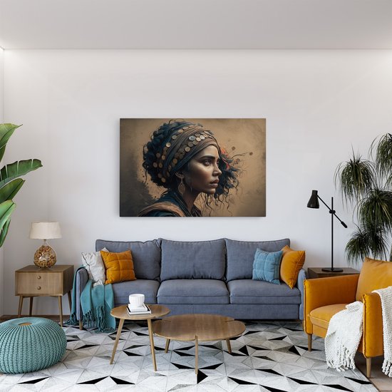 Tableau sur toile Saammp - Bijoux- Femme - Abstrait - 70x50 - Photo sur toile - Décoration murale Décoration murale de salon - Décoration de chambre - Impression sur toile