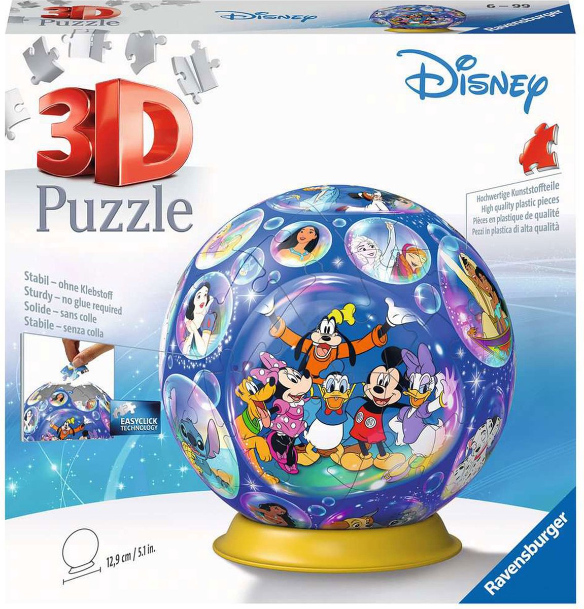 puzzel Disney Characters 72 stukjes van Ravensburger, editie Multicolours – doos