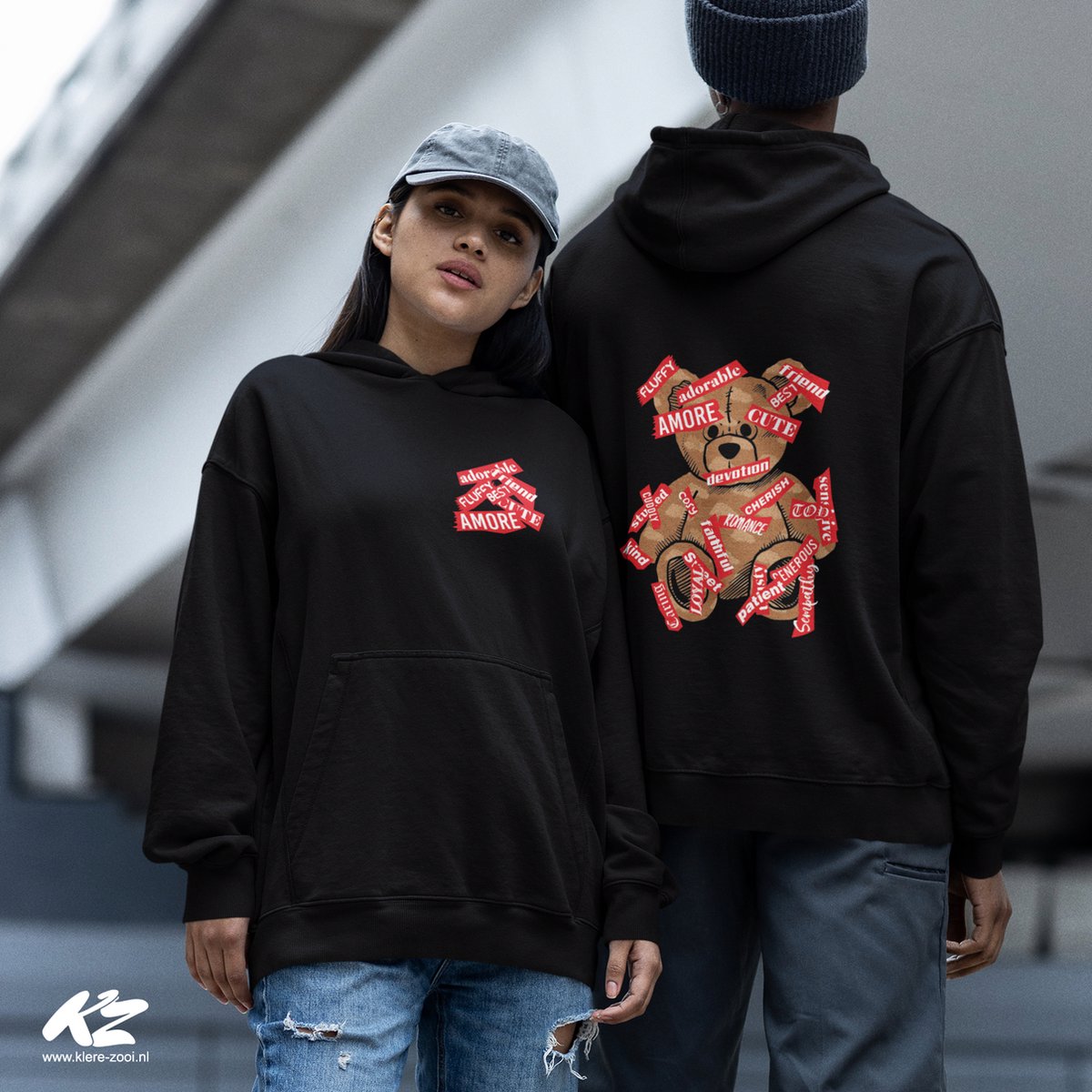 Sticker Bear - Unisex Hoodie — cadeau in Mode & Accessoires - foto 4