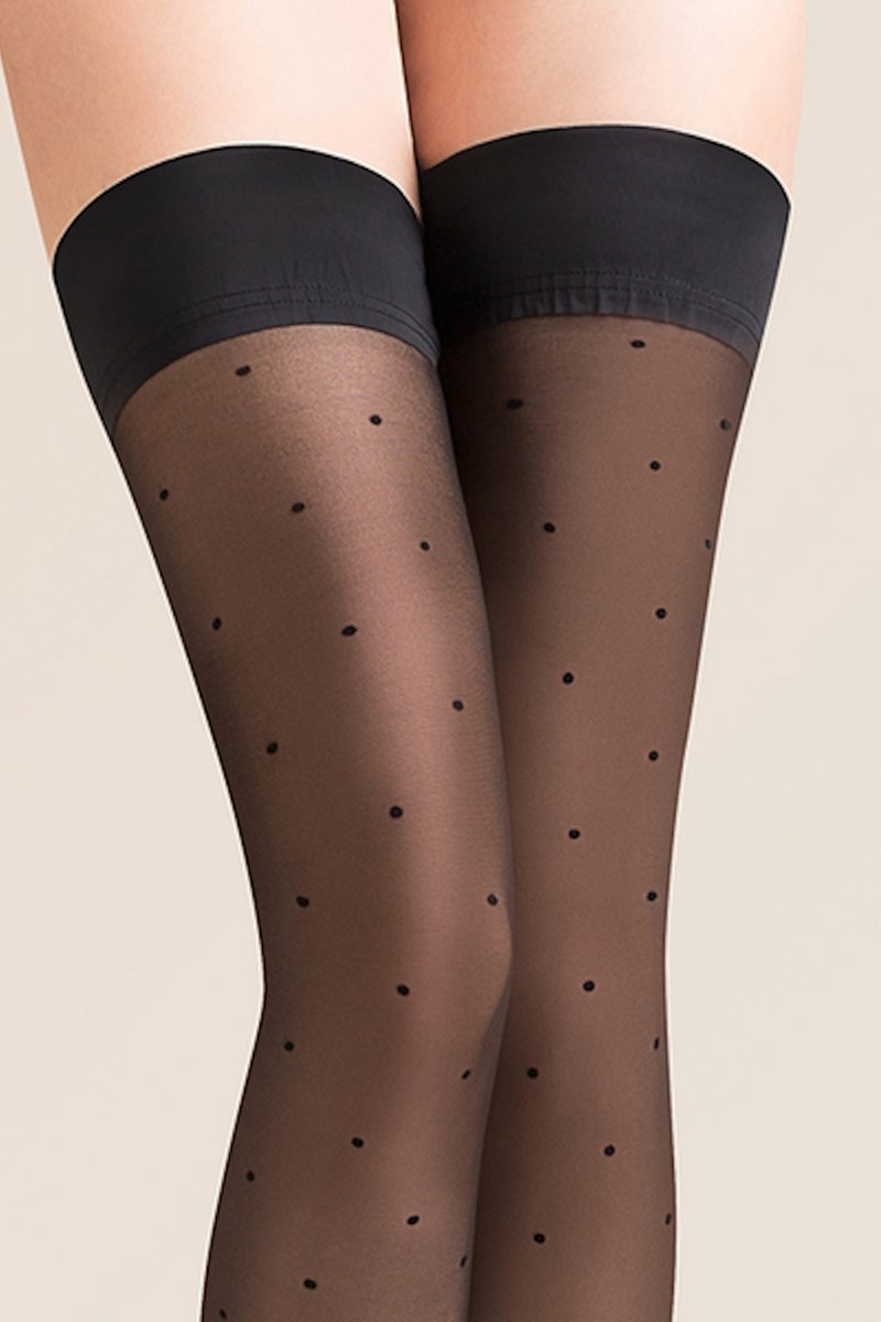 Hold up Kousen - Zwart - 20 Denier - Maat: S/M - Model: Puntina