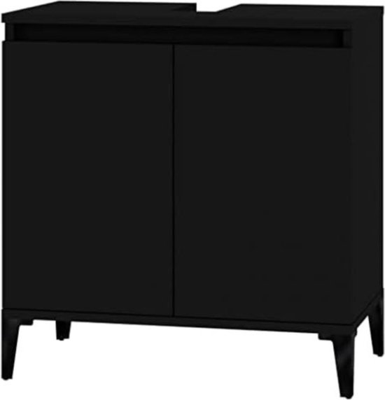 SoBuy Wastafel Onderkast, Onder Gootsteenkast, Wastafelmeubel, Badkamerkast, Badkamer Onderkast