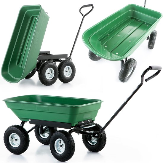 AXI AG75 Tuin transport kiepwagen Zwart