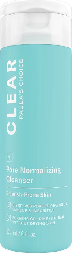 Gel nettoyant visage transparent Paula's Choice - Peau acnéique - 177 ml
