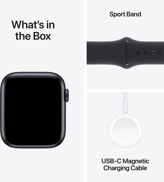 Apple Watch SE 2023 - GPS + Cellular - 44mm Midnight Aluminium Case with Midnight Sport Band - M/L