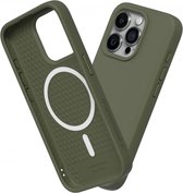 Rhinoshield Solidsuit Hoesje Geschikt voor Apple iPhone 15 Pro | Compatibel met MagSafe | Shockproof Back Cover | Seaweed Green