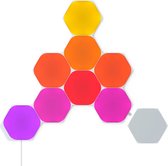 Nanoleaf Shapes Hexagons Kit de Démarrage, 9 Panneaux Lumineux LED Connectés RGBW - Appliques Murales Luminaires Intérieur Modulaires Wi-Fi, Compatible Siri, Google, Alexa, pour Salon Chambre Gaming