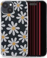 iMoshion Hoesje Geschikt voor iPhone 15 Hoesje Siliconen - iMoshion Design hoesje - Meerkleurig / Daisy Flower