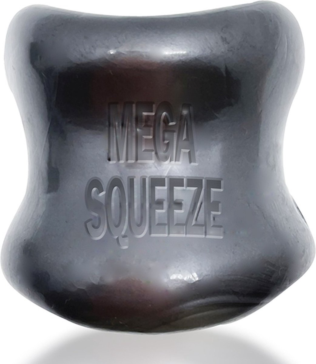 Oxballs - Mega Squeeze - Rekbare Ballstretcher van TPR - Steel/Zilver