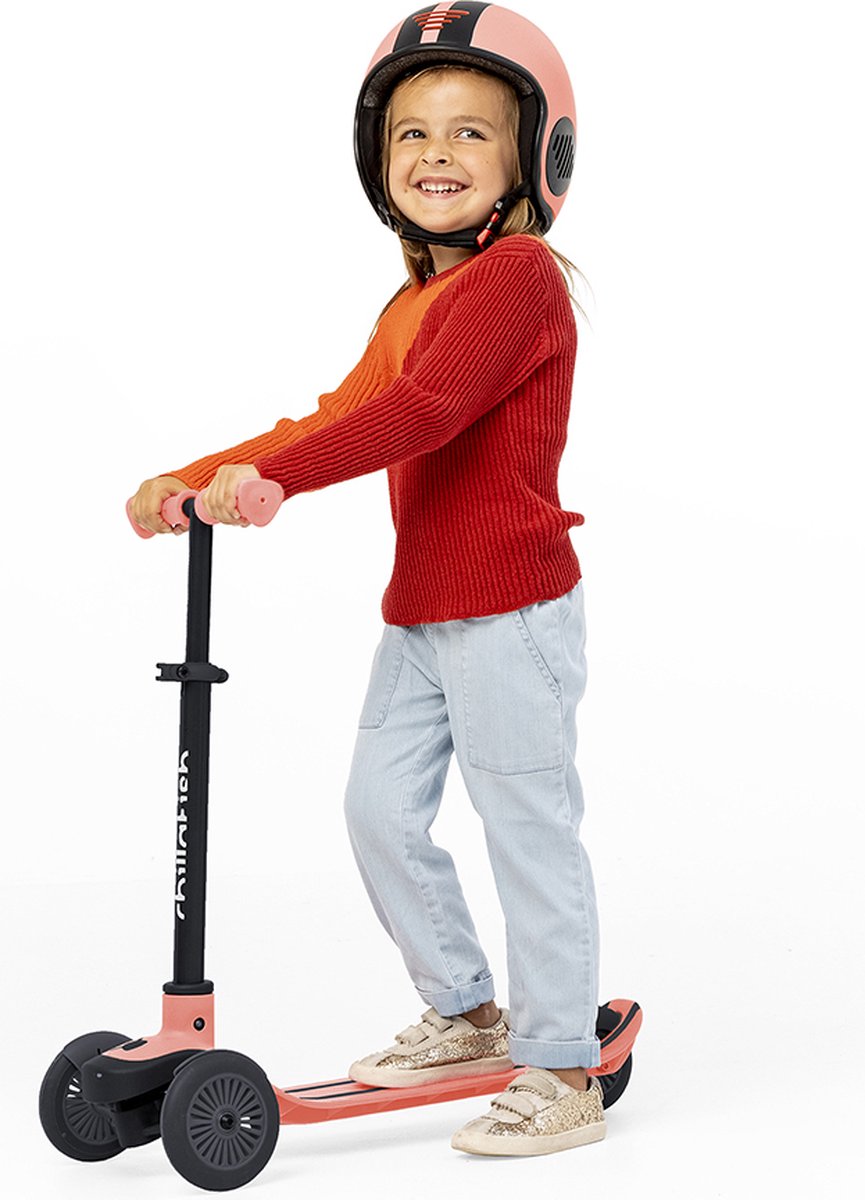 Chillafish Kinderstep 3 Jaar met drie wielen - Roze - Lichtgewicht step meisjes met afneembaar stuur en voetrem - Aanpasbaar in hoogte - Leun-om-te-sturen - Extra grip handgrepen - Model Scotti — afbeelding 7