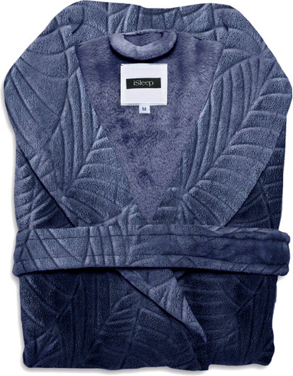 iSleep Leaf Badjas Lang - Maat S - Indigo Blue