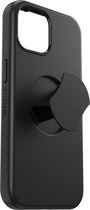 OtterBox OtterGrip Hoesje Geschikt voor Apple iPhone 15 Plus | Compatible met MagSafe | Back Cover Hoesje | Zwart