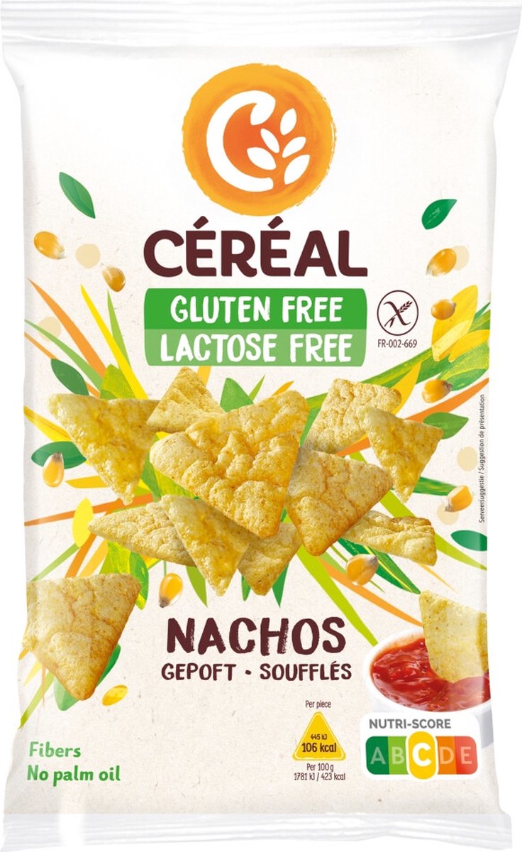 Goedkoopste Céréal Nachos Gepoft - 3 x 85 gr - Voordeelverpakking