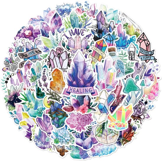 Magische Kristallen Stickers voor Laptops