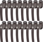 Afsluitbare raamkruk - Inclusief sleutel - Raamsluiting handvat met draai- en kiepfunctie bruin 16X