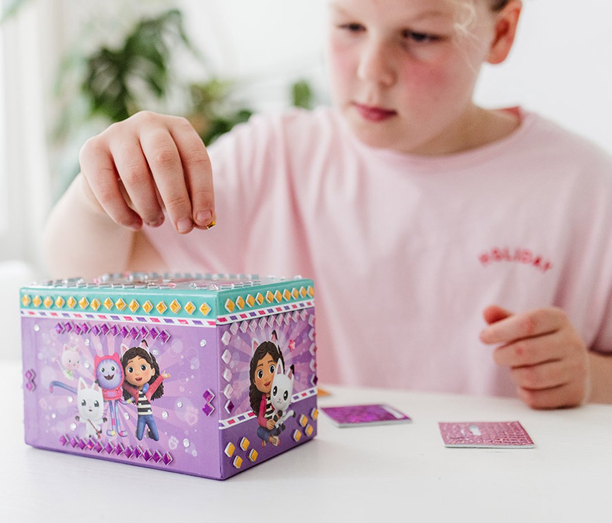 Gabby’s Poppenhuis Totum sieradendoosje speelgoed meisjes mozaïek beauty doosje versieren - Gabby’s Dollhouse cadeau knutselen — afbeelding 13