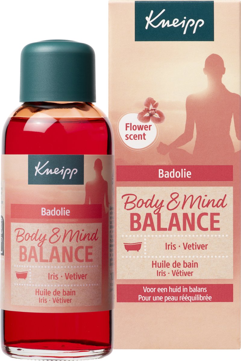 Kneipp Body & Mind Balance - Badolie - Iris en vetiver - Zachte bloemengeur - Voor meer balans - Vegan - 100 ml - Kneipp