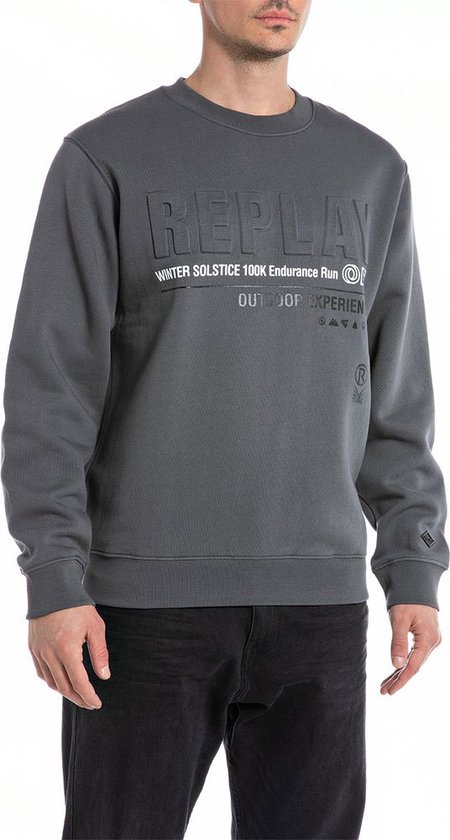 Replay M6709 .000.22706 Sweatshirt Grijs L Man