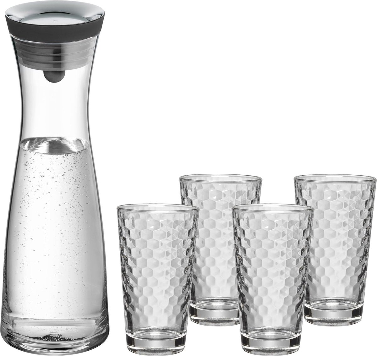 Set De Carafes Eau Basic 5 Pi ces Carafe 1 L Avec 4 Verres Eau 275 set-de-carafes-eau-basic-5-pi-ces-carafe-1-l-avec-4-verres-eau-275