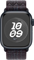 Origineel Apple Watch 1-9/SE/Ultra 49/45/44/42 Nike Band Zwart/Blauw