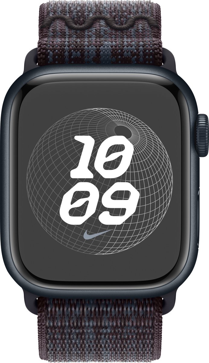 Apple Black/Blue Nike Sport Loop - 45mm
