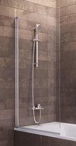 Paroi de baignoire Schulte - 70 x 120 cm - profilé en aluminium - verre de sécurité transparent - art. D16504- F 01 50