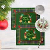 kerstcadeau - kerst - kerstboom - kerst tafel - placemat - christmas - kerst decoratie - tafelkleed - 35x50 cm - 4 stucks