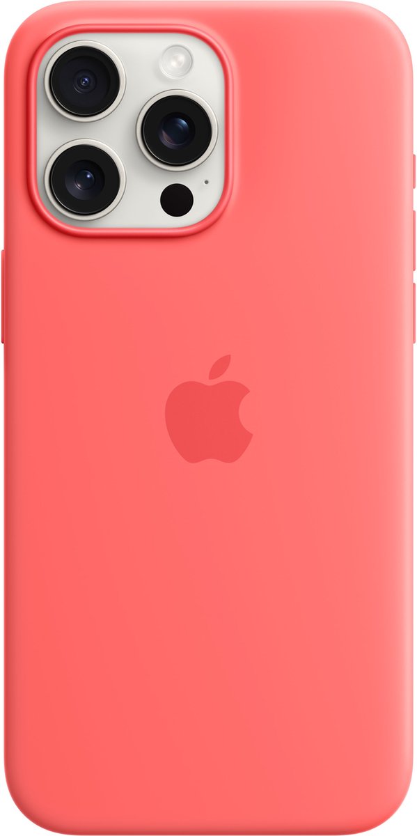 Apple Siliconenhoesje met MagSafe geschikt voor iPhone 15 Pro Max - Guava