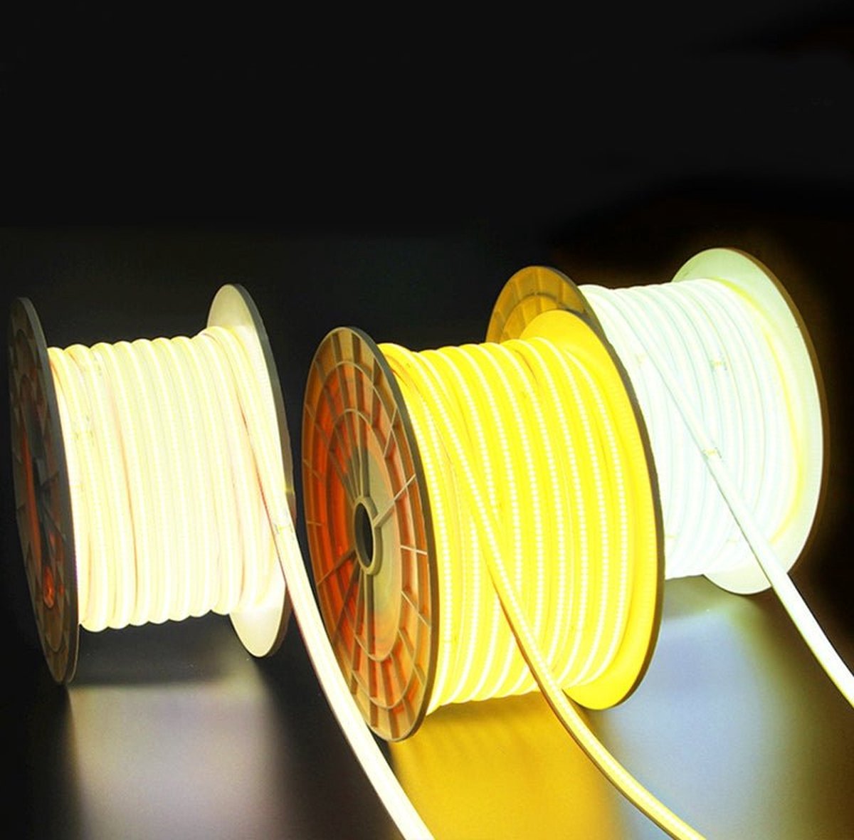 COB LED-strip 220V AC Snijdbaar 20M IP65 432LED/m - Warm wit licht - Overig - Wit - 20m - Wit Chaud 2300K - 3500K - SILUMEN