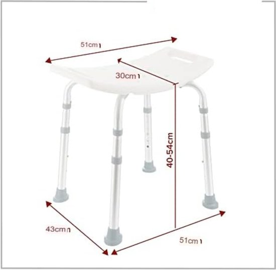 GratyfiedDouchekruk inklapbaarFolding shower stoolDouchezitje
