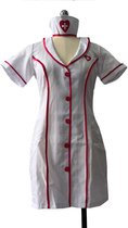 Vermanto Kostuum - Verkleedkostuum - Verpleegster - Dokter - Vrouw - Dames - Sexy - Carnaval - One Size