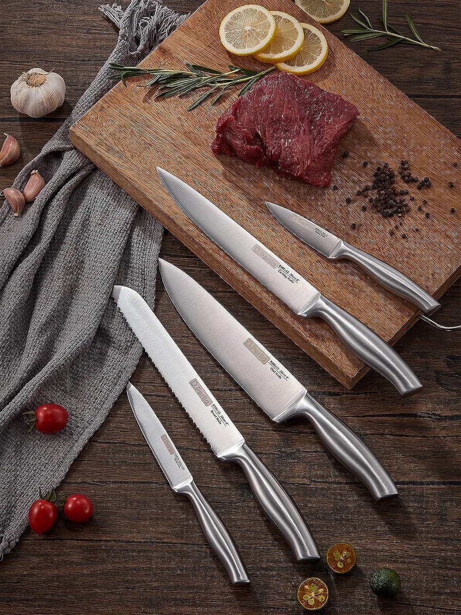 D.Perlla Couteaux de Cuisine, Set Couteau de Cuisine 16 Pièces en