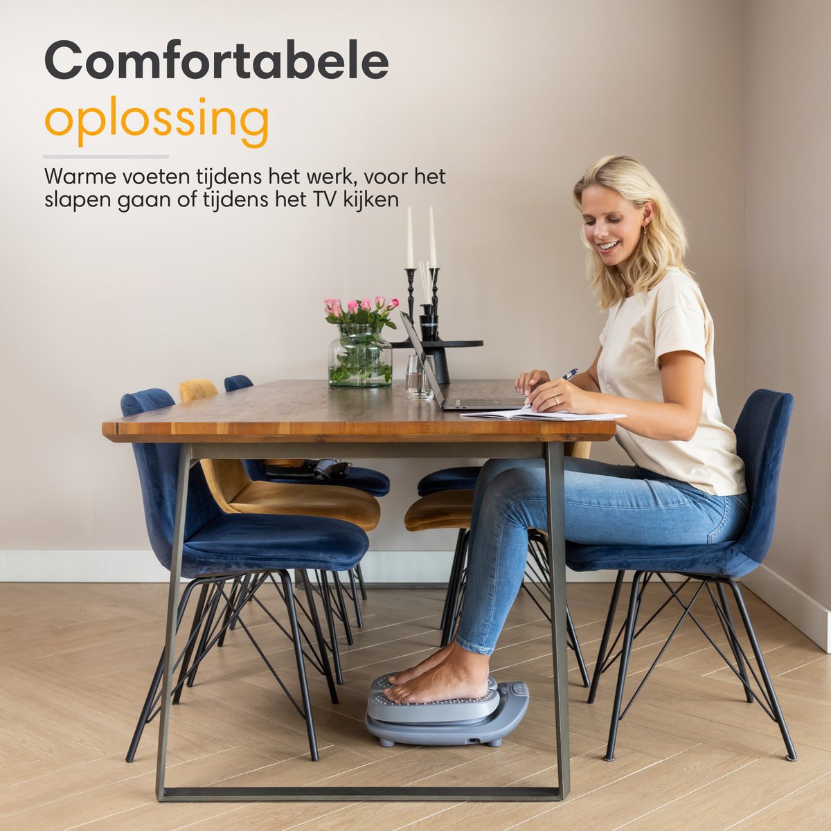 Afbeelding 3 van Lifeproducts Voetmassage Apparaat - Massage Apparaat met Trilfunctie - Trilplaat - Bloedcirculatie Massageapparaat - Voetmassageapparaat - Massageapparaten met Verwarming