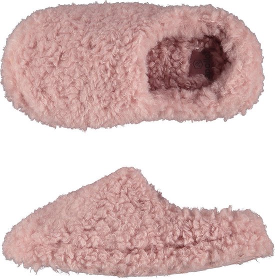 Apollo Teddy Instap Pantoffels - Kinderen - Roze