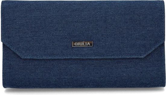 Giulia Clutch sac à main sac à main sac de gala - Jeans couleur bleu