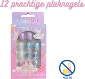 Ongles Kinder | faux Ongles | 12 pièces | Geen Colle nécessaire | Lilas