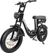 Comfort Inz EB8 - Fatbike - E Bike - Elektrische Fiets - 250W - 17.5 Ah - Hydraulische Remmen -Inc. Alarm en kettingslot - Zwart