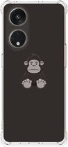 Smartphone hoesje OPPO A98 Hoesje Bumper met transparante rand Gorilla