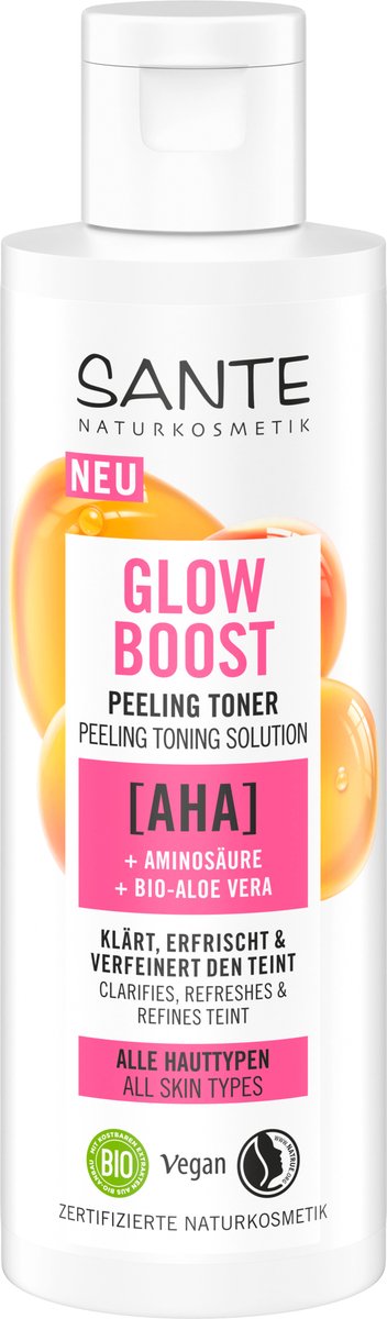 SANTE NATURKOSMETIK Peeling Toner Glow Boost, 125 ml